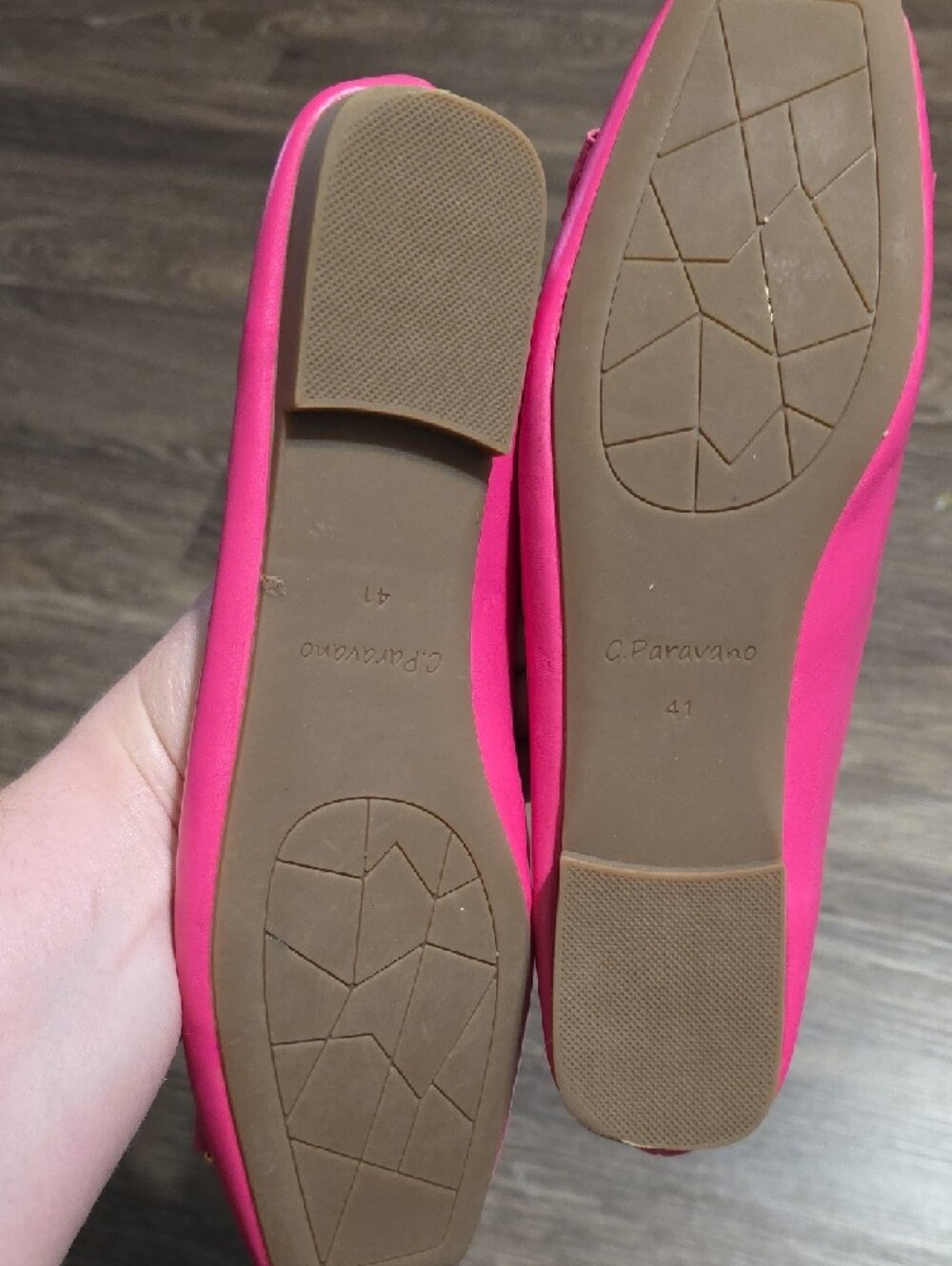 Women’s Pink Bow Ballet Flats - Picture 3 of 4